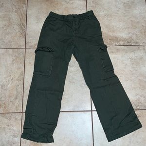 Olive green cargos